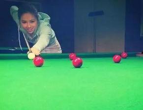跟明星打台球文案,明星风采与球技的激情碰撞